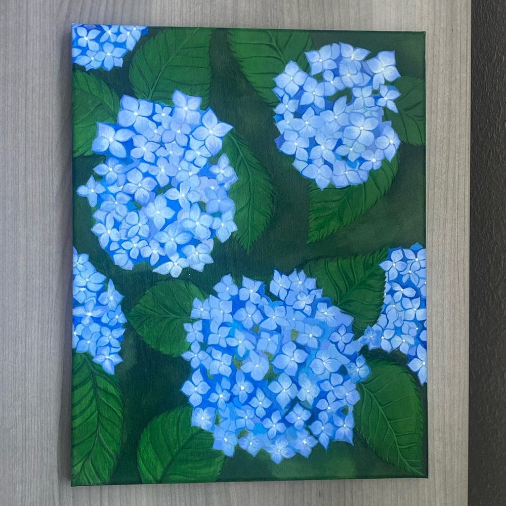 Hydrangea painting